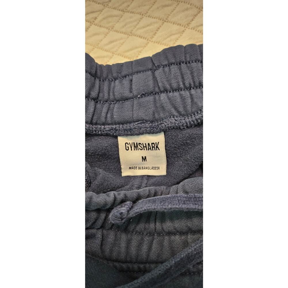 Gymshark fleece shorts Medium dark blue lounge logo - Picture 5 of 6